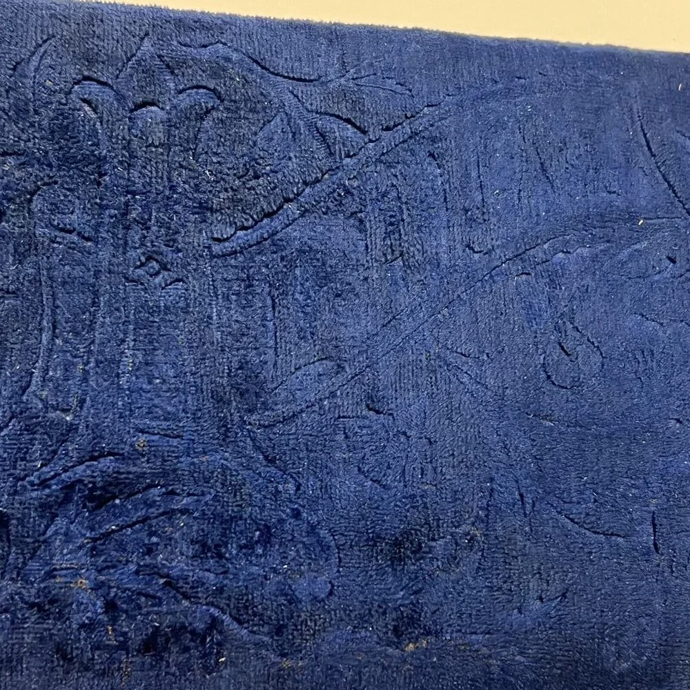 1880s Antique AUTOGRAPH ALBUM Blue Velvet Cover Anna J. Nelson Blooming Prairie